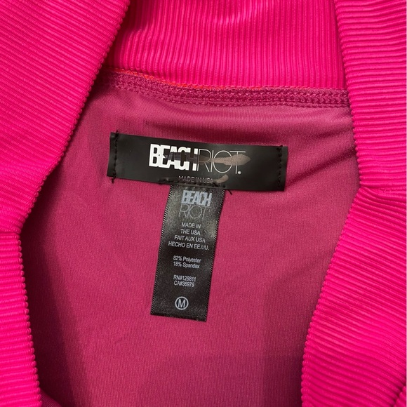 New! Beach Riot Emmy be mine colorblock high waisted bottom 24887 - Picture 6 of 9